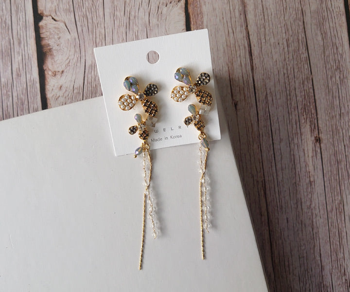 Flower dangle earring - LA NICOSA